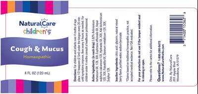 Cough &amp; Mucus Lbl (Naca0030 Cough   Mucus 4oz Lbl)